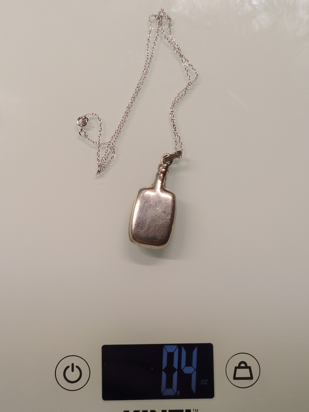 Silver-Tone Pendant Necklace - Silver